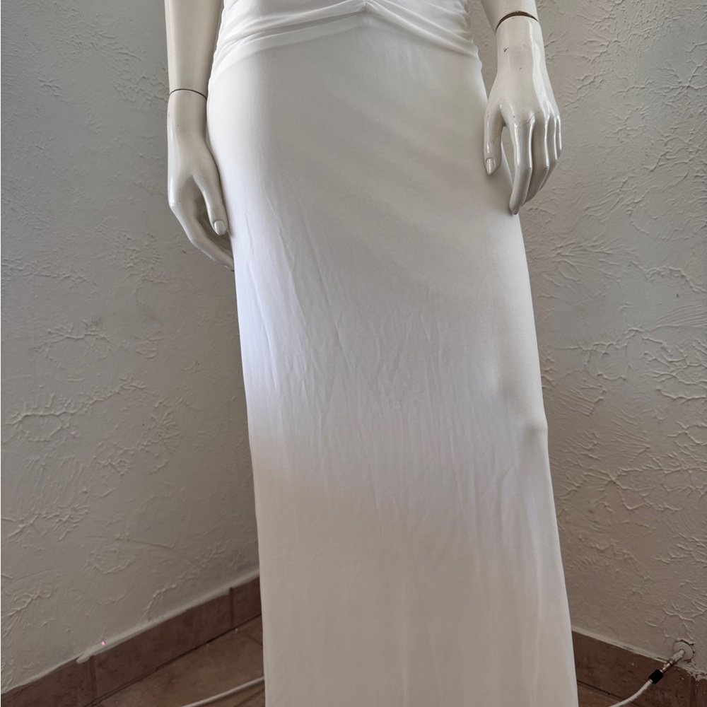 Peppermayo White Maxi Pencil Skirt/Midi Dress
